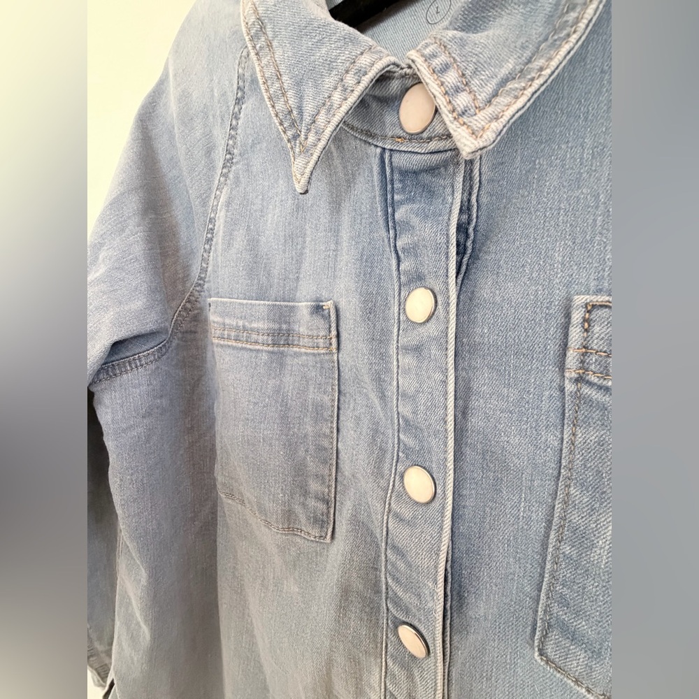 Universal Thread Denim Button-Down Shirt - image 5